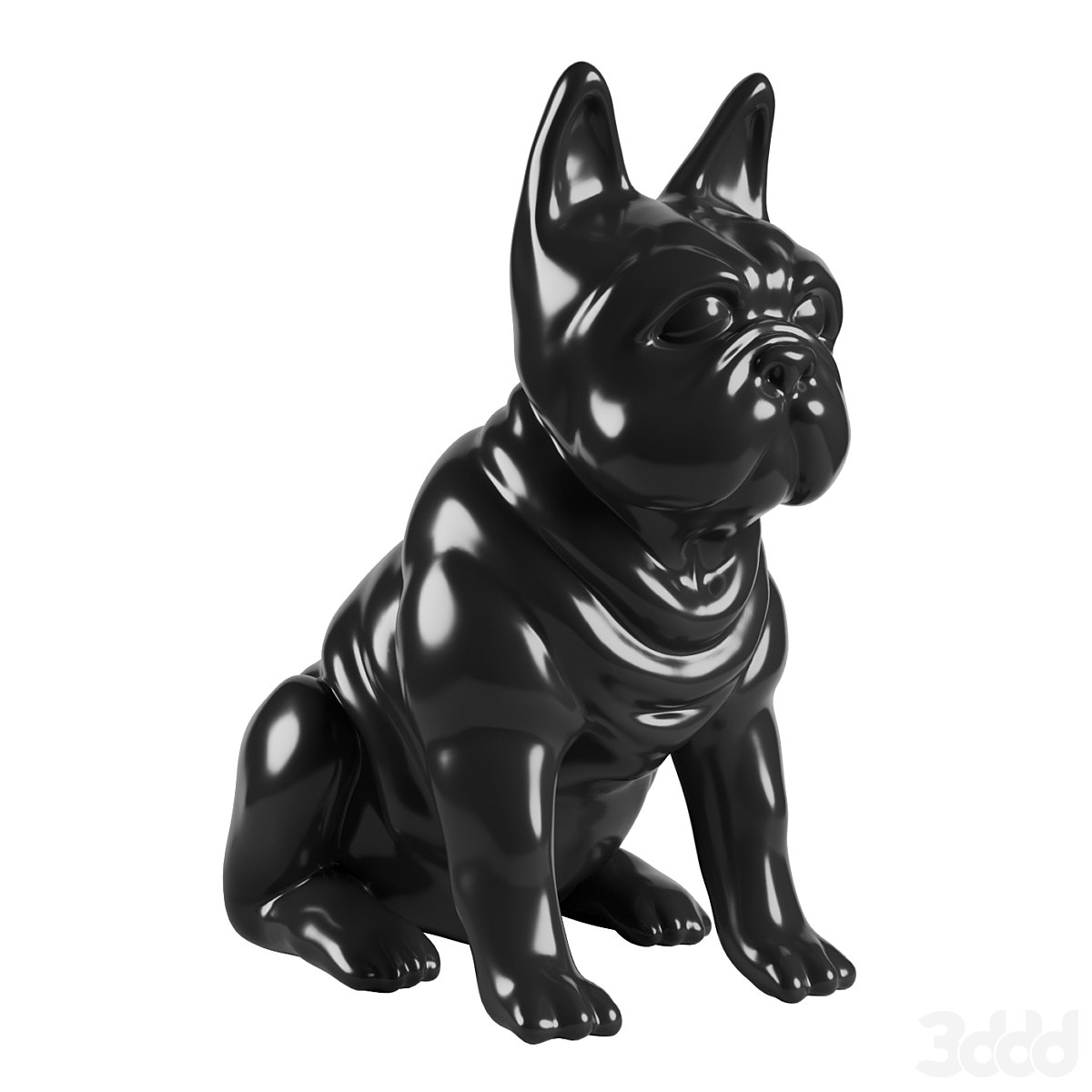 Garda Decor - Figurine Black Bulldog D3232