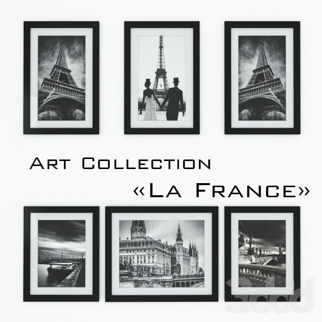 A collection of photo-paintings La France