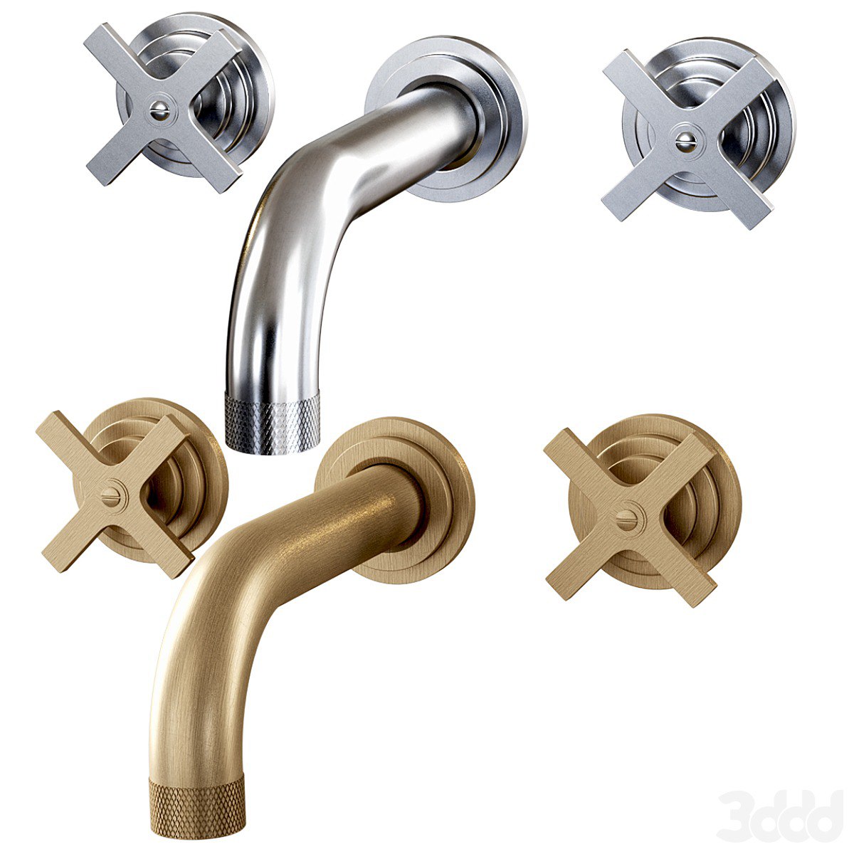 Landmark Industrial wall mounted mixer V7K17-3XF-CP by Samuel Heath