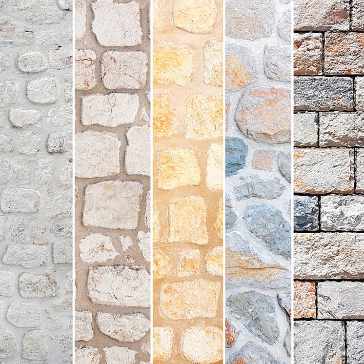 Stone collection, wild stone, slate, old stone, stone wall, decorative stone