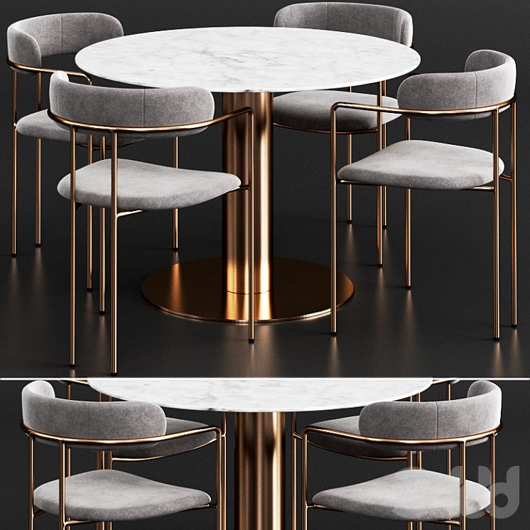 Gubi & West Elm Dinning Set