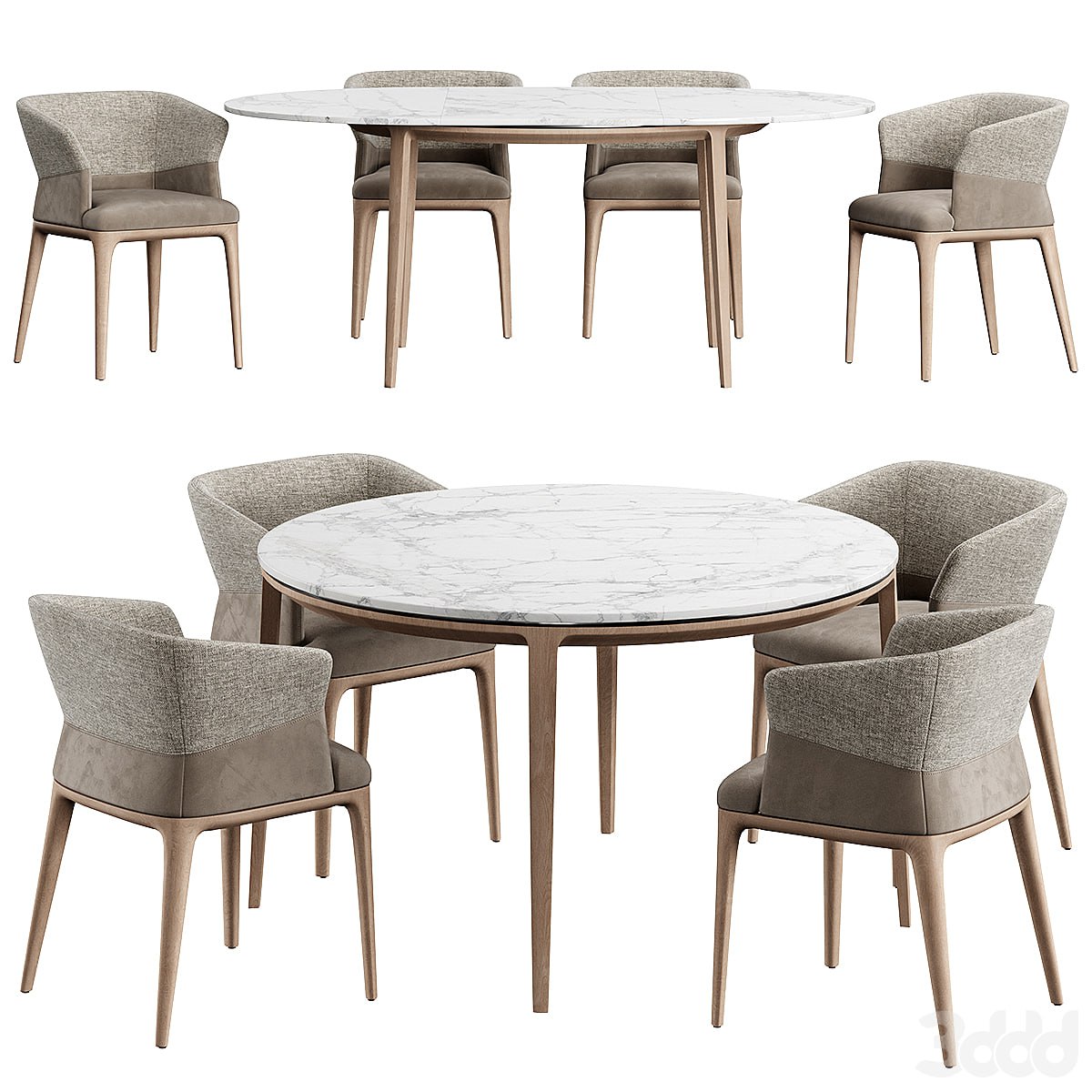 Quad Chair Dinning Set M