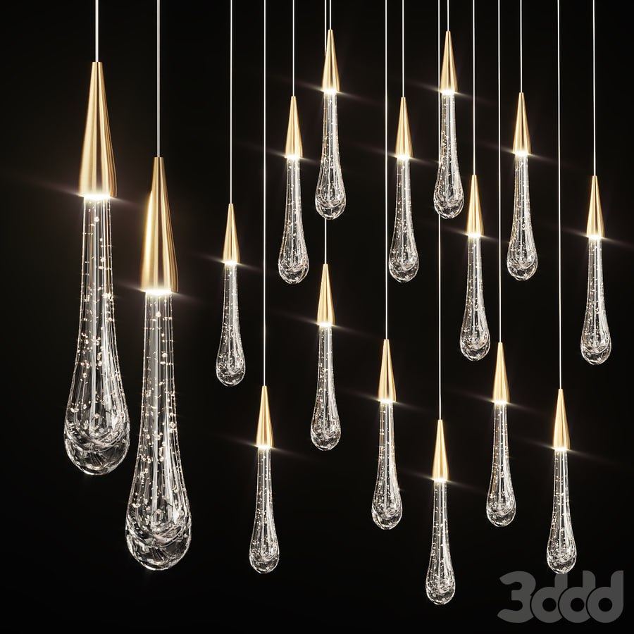 Drop Shaped Pendant Lamp Fial Light