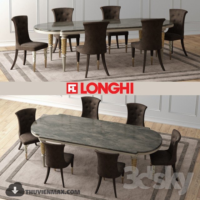 LAYTON Marble Table & MARION Chairs