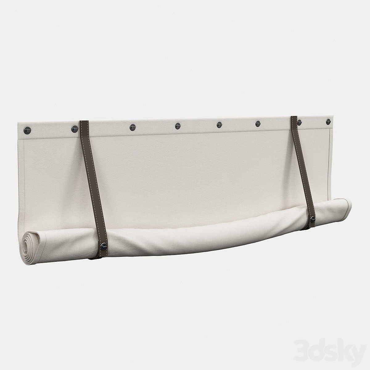 Roman blind with garters