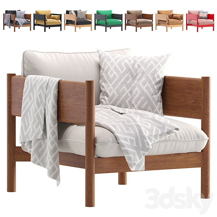 Armchair Arbor Archivestore Velvet and Leather 8 set
