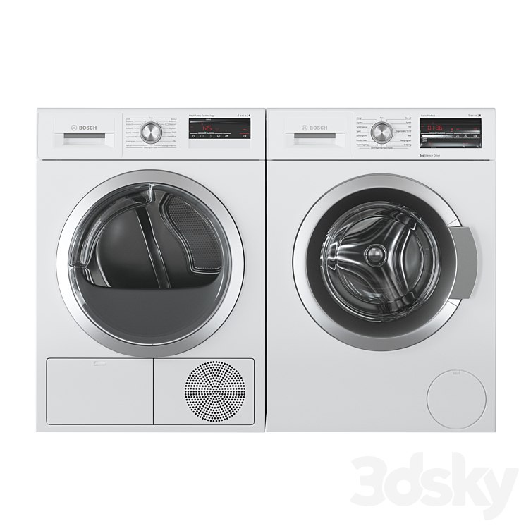 Bosch Washer Serie 6 Dryer Serie 4 Laundry Room