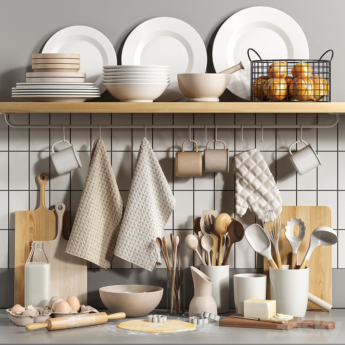 Decorative kitchen set 05