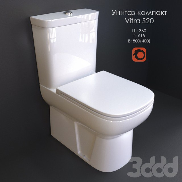Toilet-compact Vitra S20