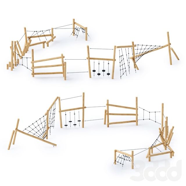 Kompan Robinia Obstacle Course Parkour 5