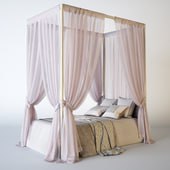 Four-poster bed