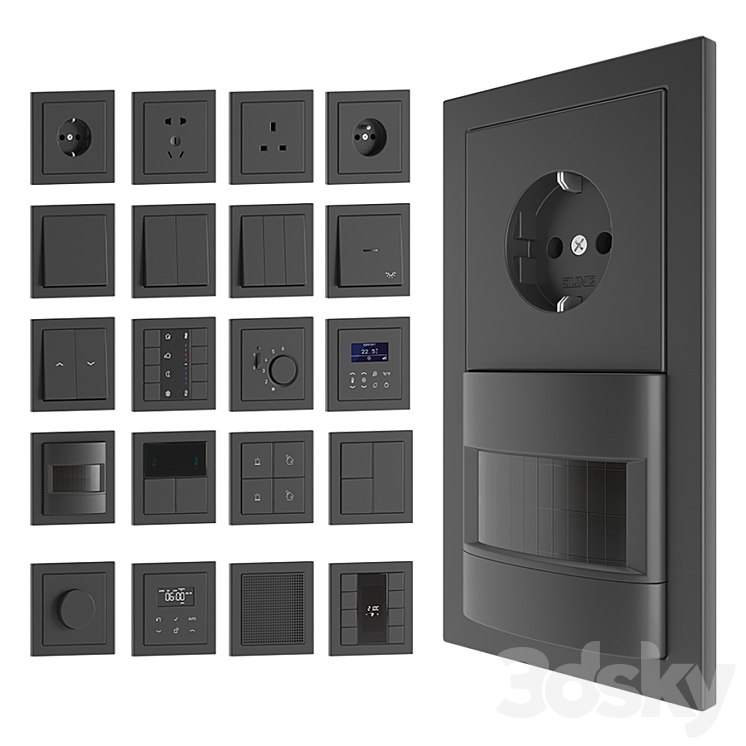 Jung LS Flat design set 2