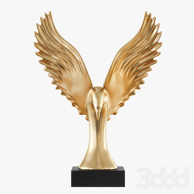 Figurine Gold Eagle Wing