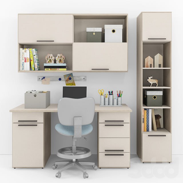 Writing desk and decor for a child 8