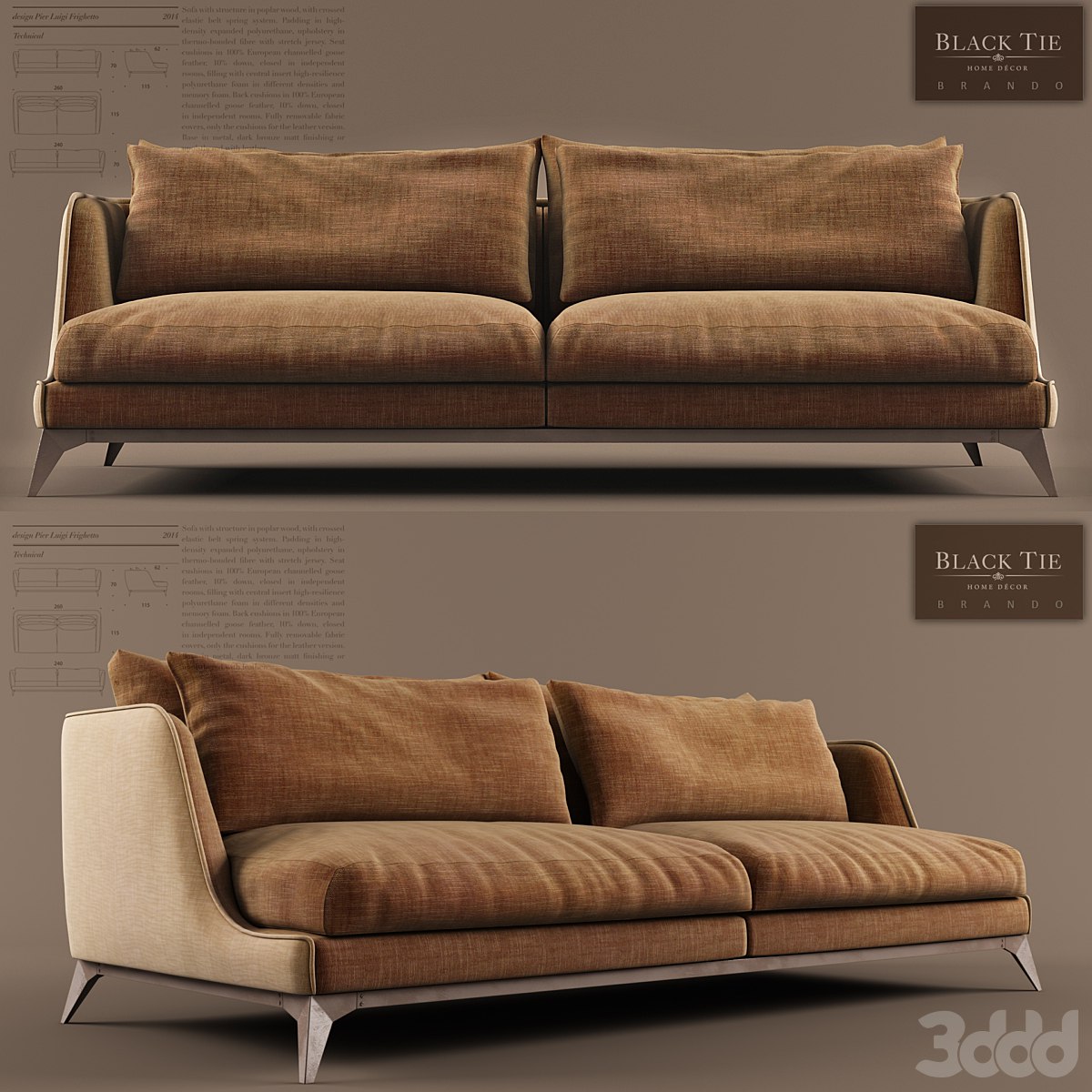 Brando sofa by Black Tie