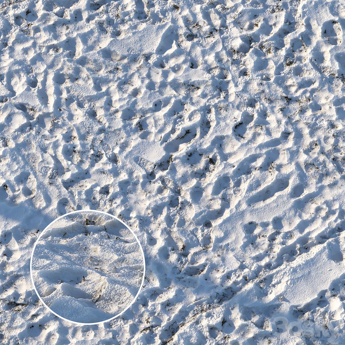 Grass under the snow (material)