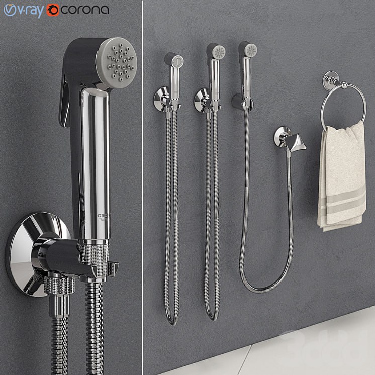 GROHE Tempesta-F Hygienic Shower Head Trigger Spray 30, Sena Trigger Spray 35