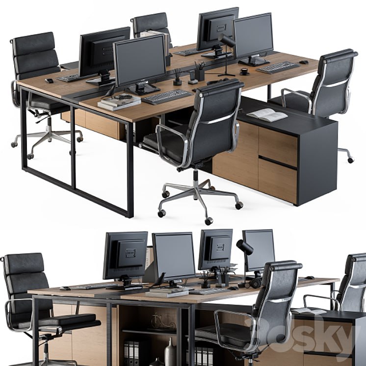 Office Furniture - employee Set 13