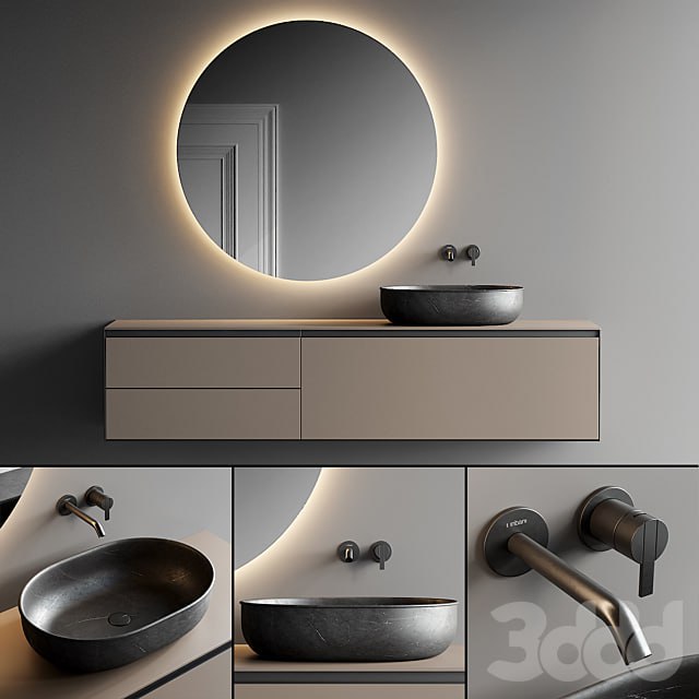 Inbani Strato Vanity Unit Set 3