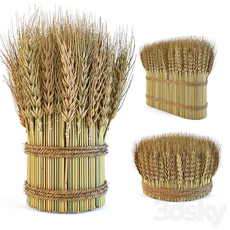 Decorative sheaves of wheat ears 2