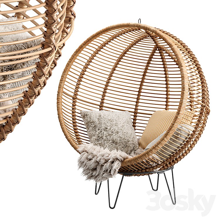 Rattan Cocoon Chair Cox & Cox