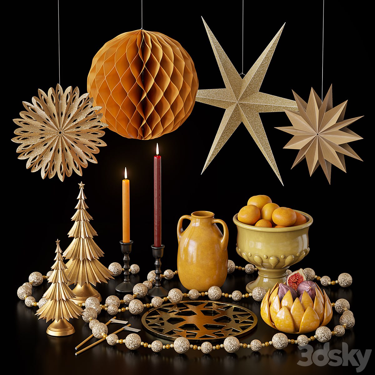 Christmas decorative set