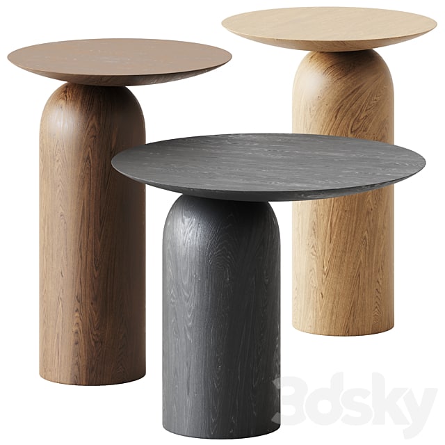WOODEN COFFEE SIDE TABLE DISCO BY BASTA