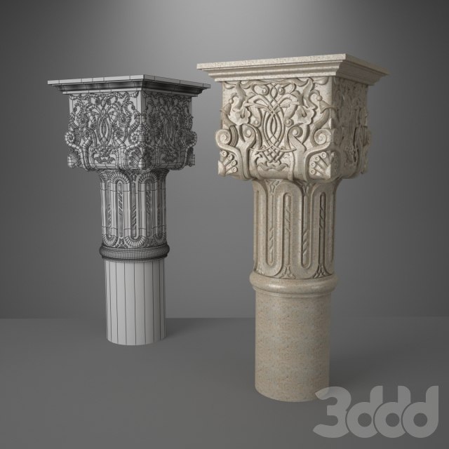 small caps in the Moorish style