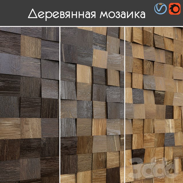 Wooden mosaic, 003