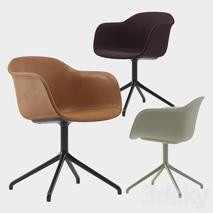 Muuto fiber armchair swivel base