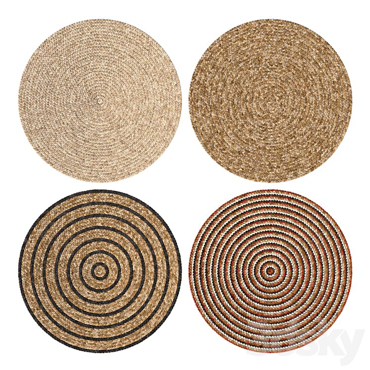 Jute Carpet Set