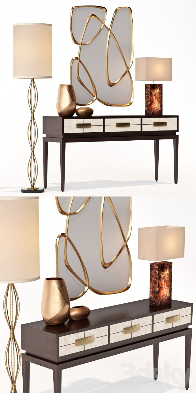 Allegro Three-Drawer Console Table