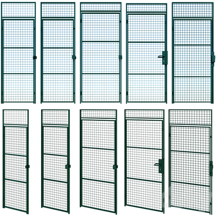 Swing metal metal door