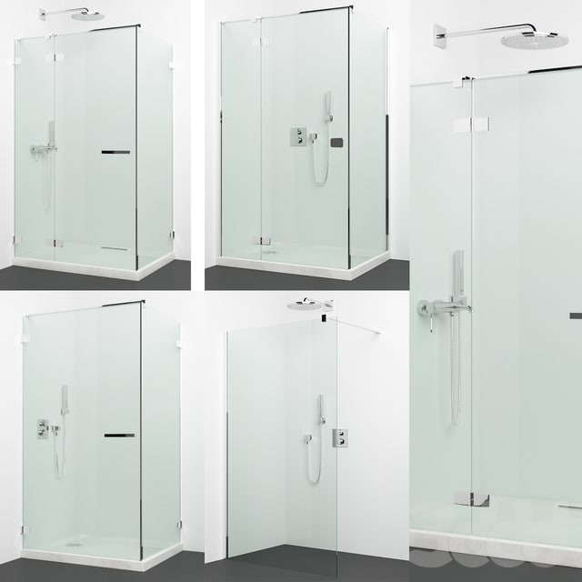 Set of shower cabins Radaway + Grohe