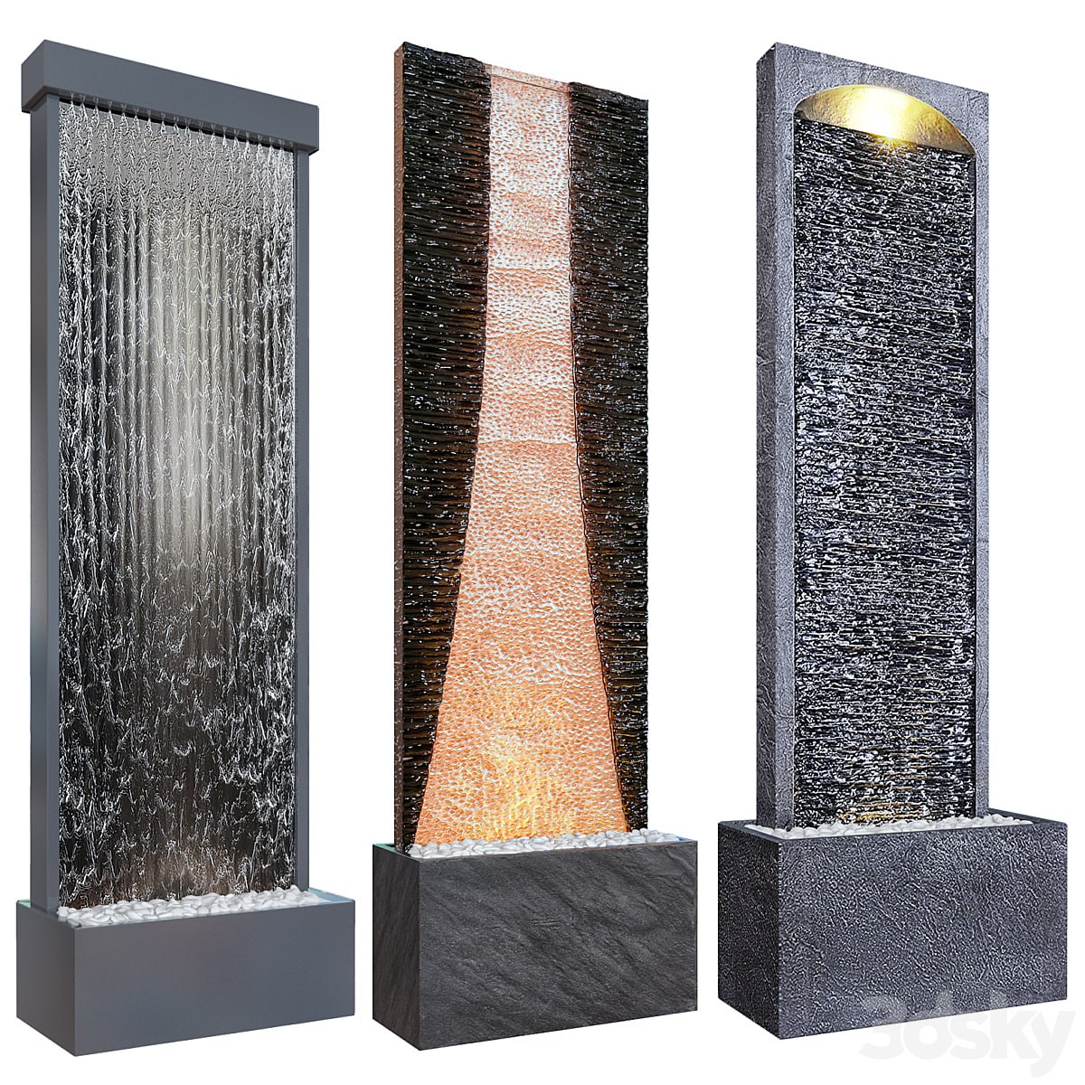 Wall watter waterfall 2