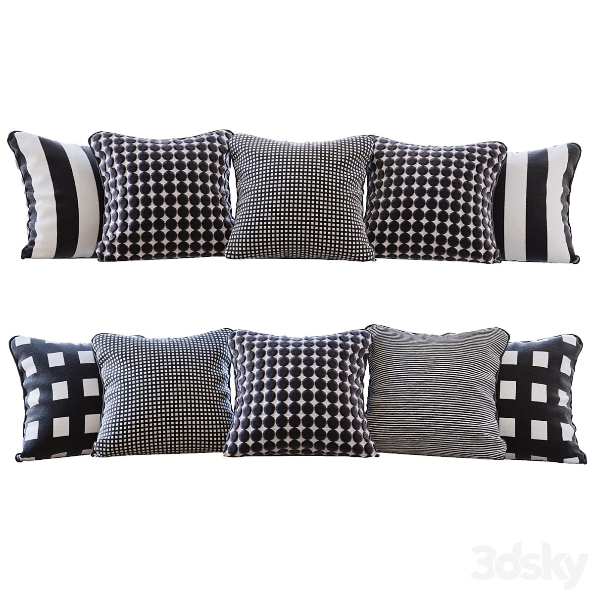 Jab Anstoetz Fabrics Fabric Pillow Set (Pillows Jab Anstoetz Fabrics 01 YOU)