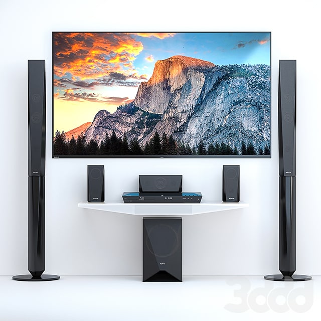 Home theater Sony BDV-E4100 + TV Sony AF8