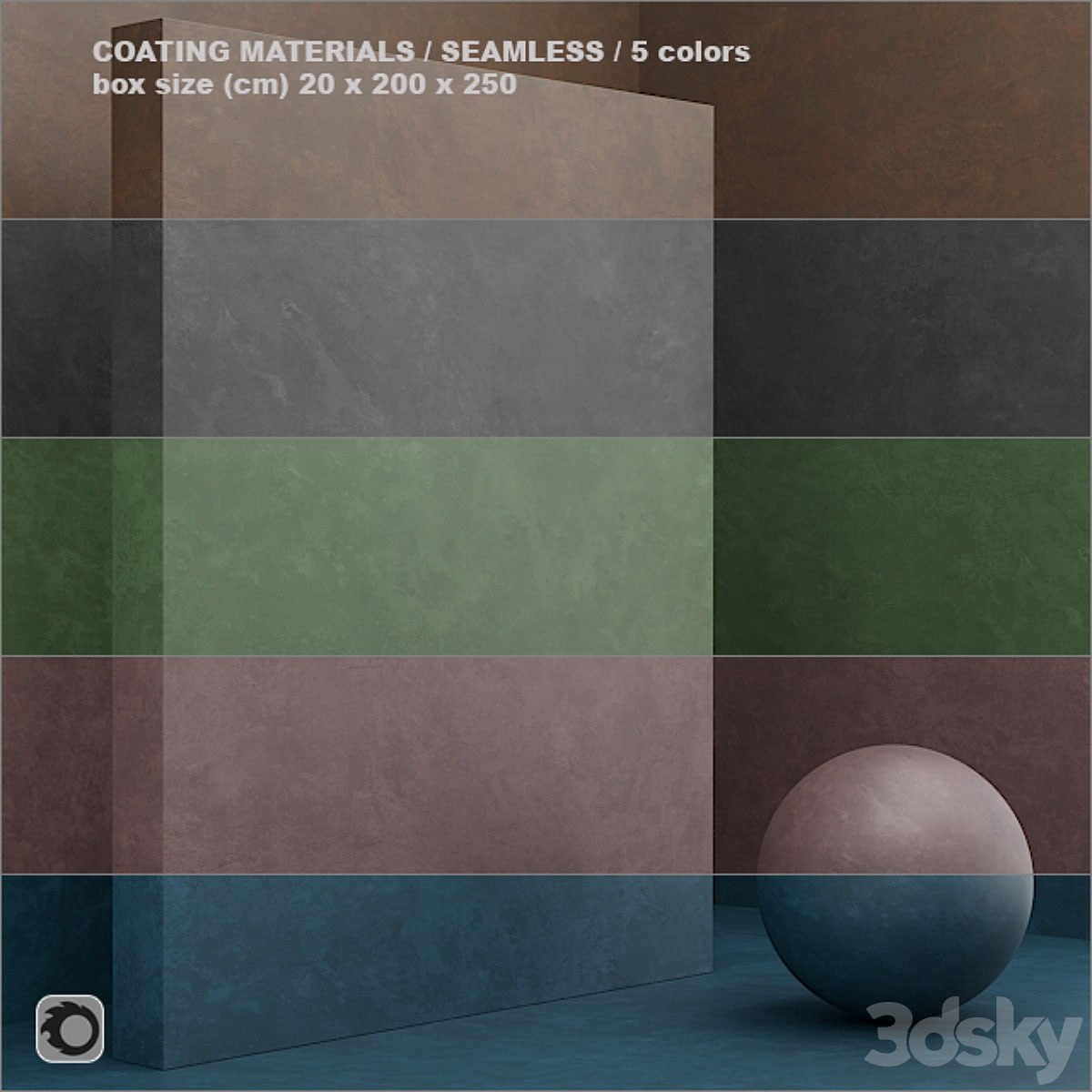 Material (seamless) - coating, plaster set 32