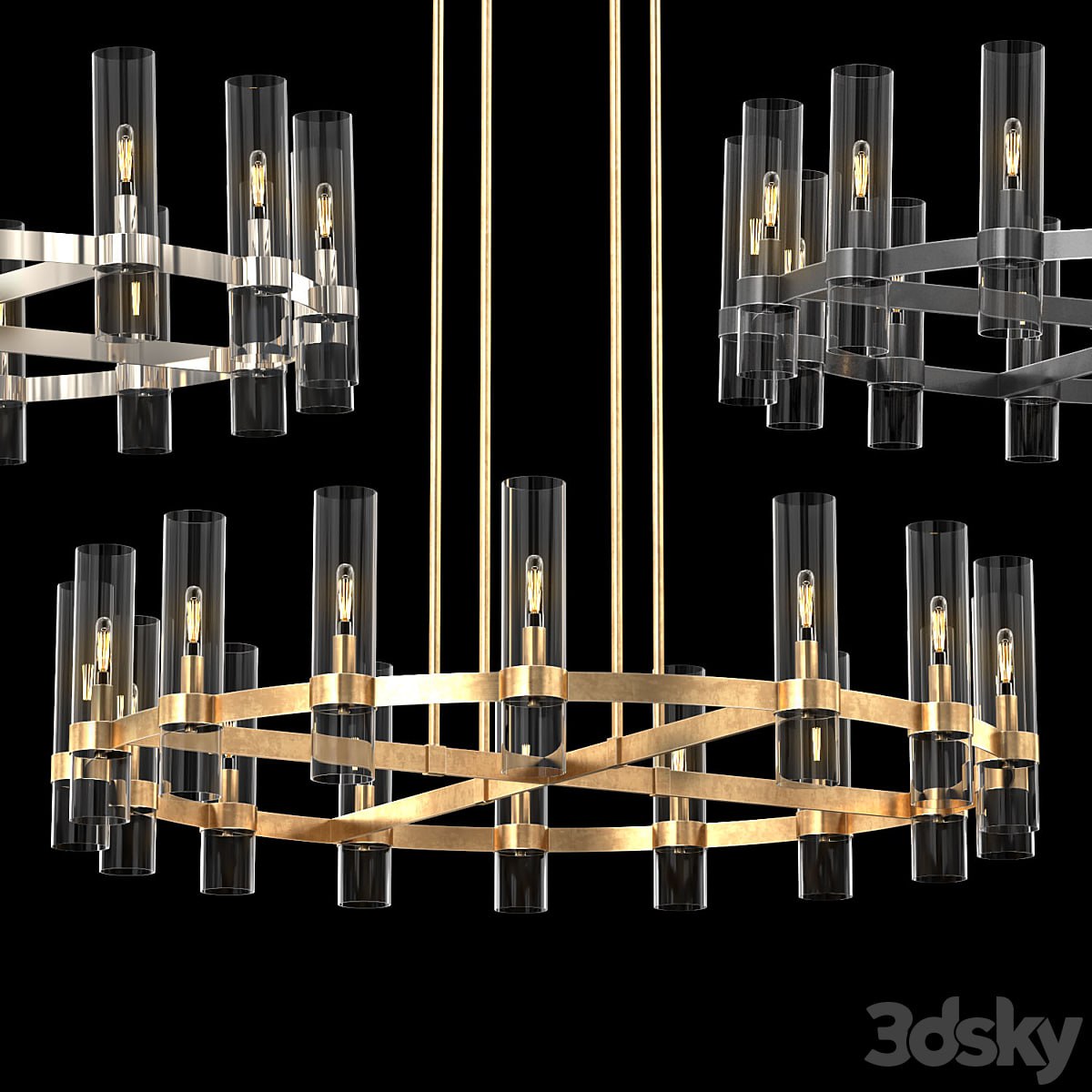 RAVELLE ROUND CHANDELIER 48