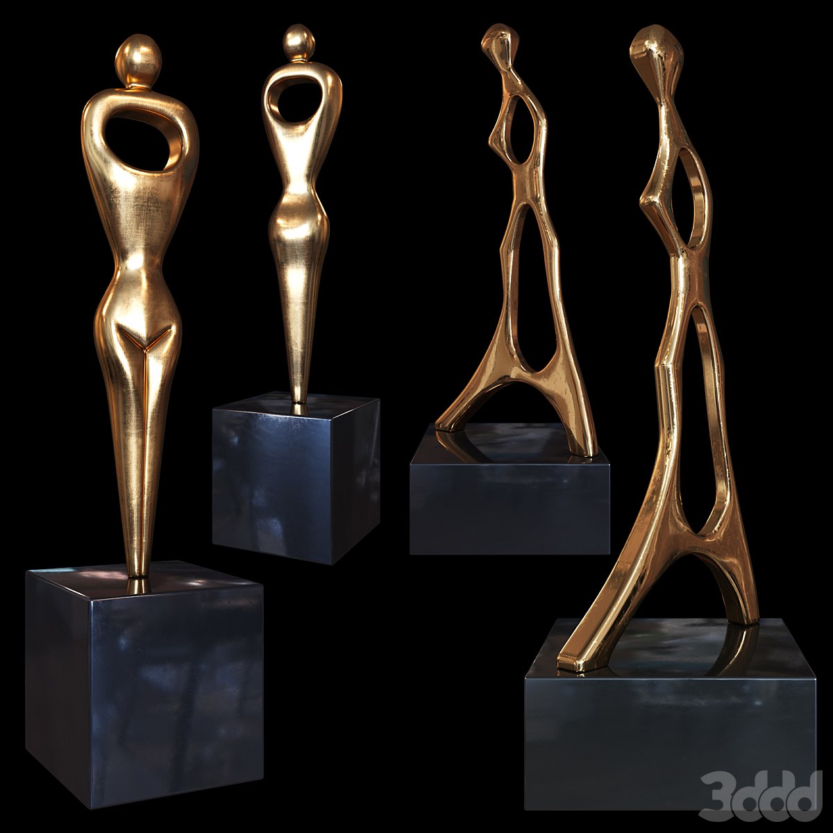 Burlini Alfredo woman sculptures