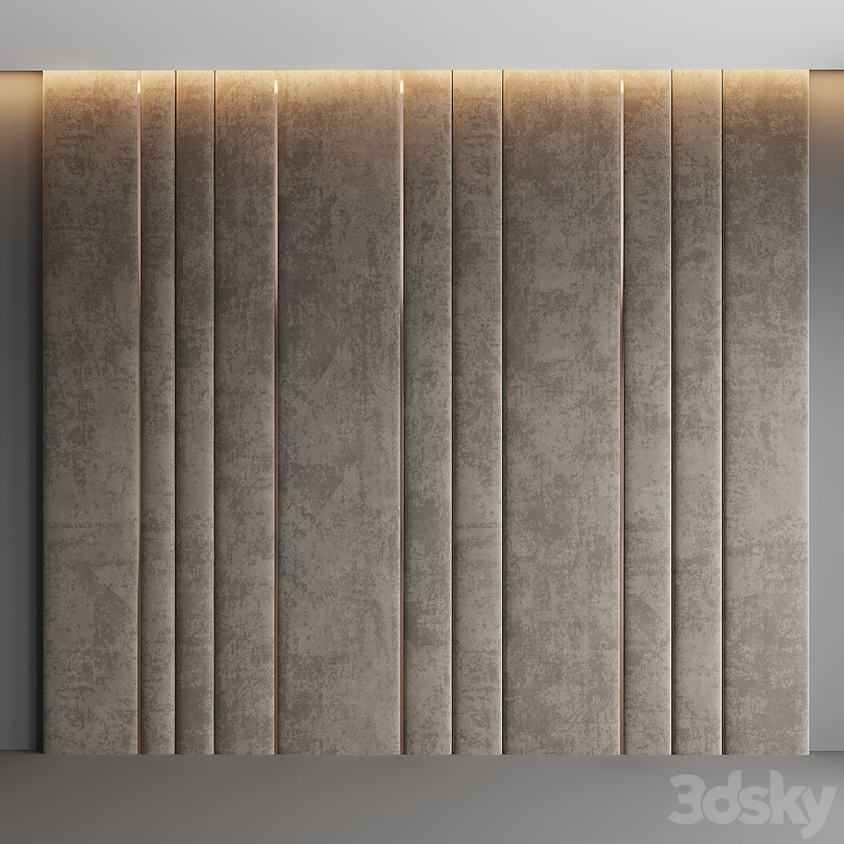 Dirty Beige Velvet Panel