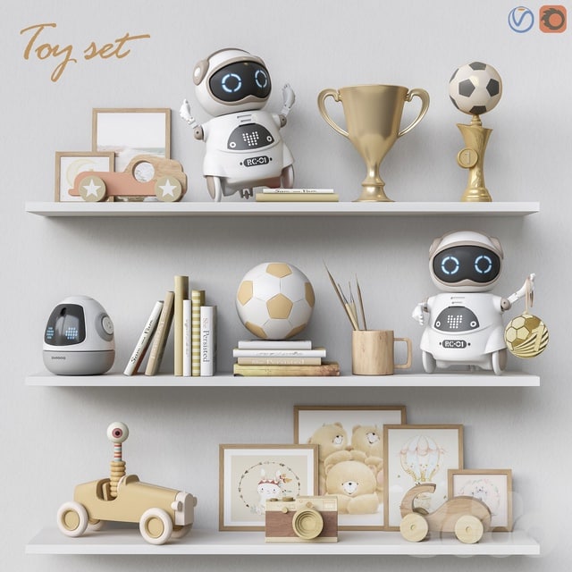 Toys and furniture set 62