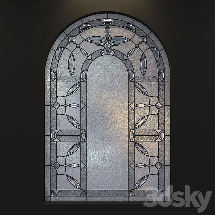 Stained glass for windows with arch