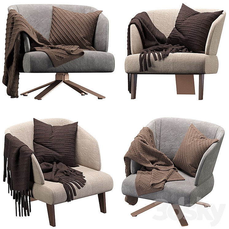 Minotti armchair reeves small