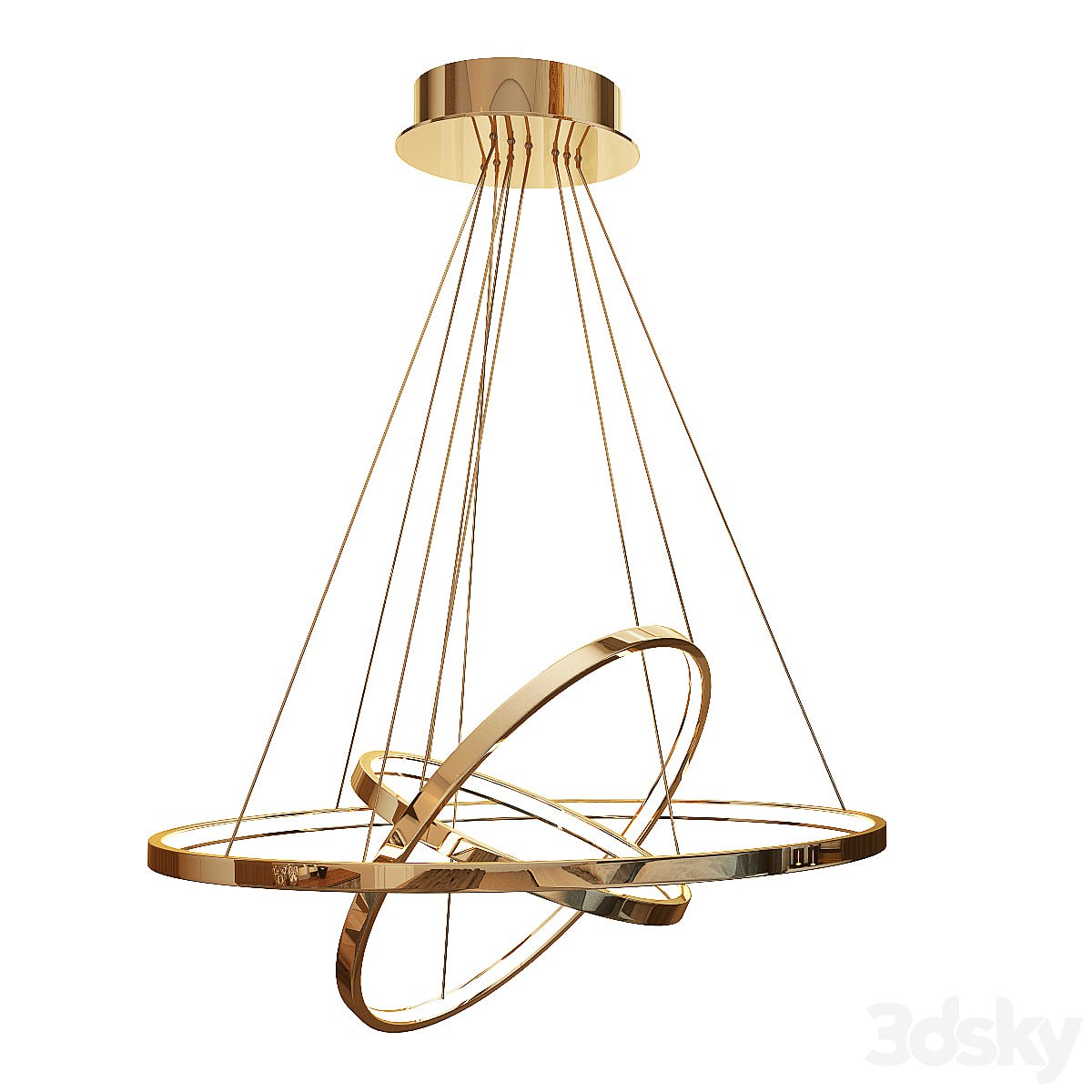 Chandelier, contemporary, hanging, rings, LED, ring