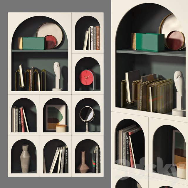 Bookcase Bonaldo set 02