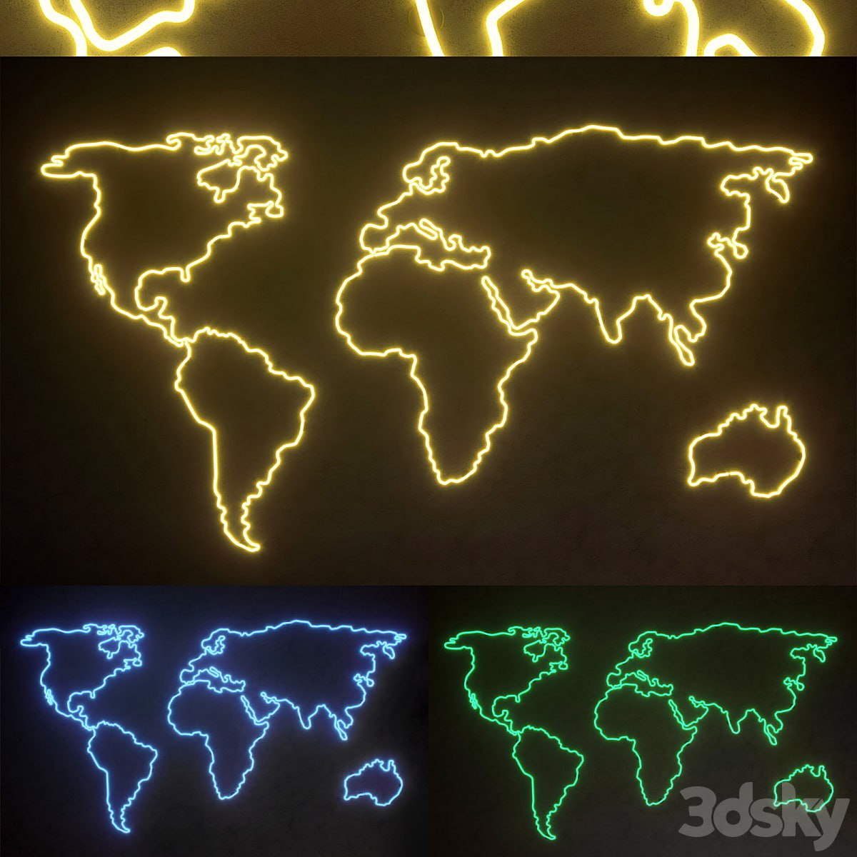 Light modules. Set 46. Neon