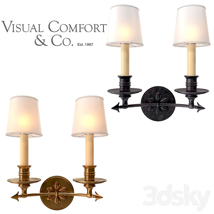 Visual Comfort EF Chapman Arrow Double Wall Sconce