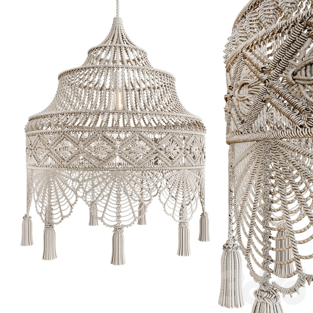 Macrame Chandelier 3 , , , ,
