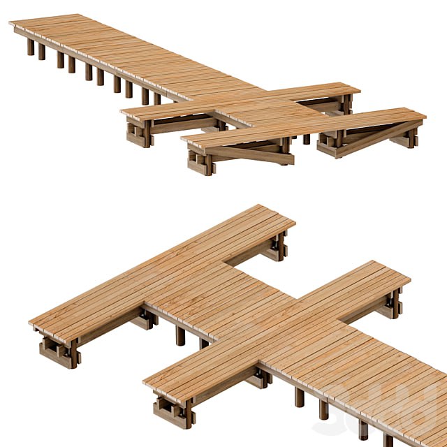 Wooden pier